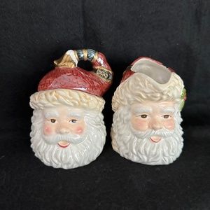 Ganz Bella Casa , vintage Santa creamer and sugar bowl.